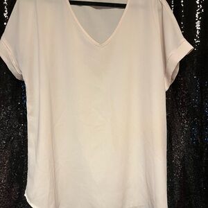 Zenana Outfitters Cream Short‎ Sleeve Top